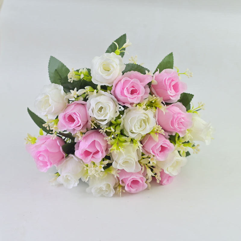 Rose 18 flores falsas flores flores de boda decoración suave decoración arco citación image 20