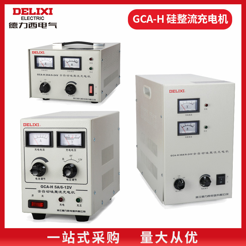 Delixi Electric Battery Charger Charger GCA-H30A6V12V24V Silicon Rectifier Charge AC to DC