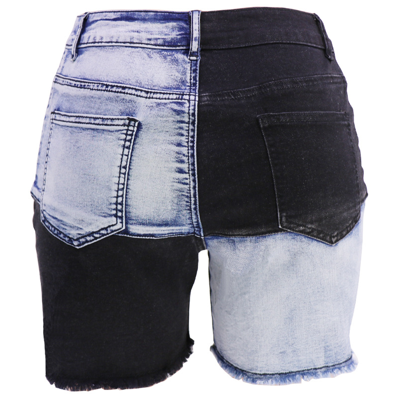 2023 Europea y América pantalones cortos de mezclilla transfronterizos de verano de alta calidad de las mujeres vaqueros de cintura alta de las mujeres en los fabricantes al por mayor stock