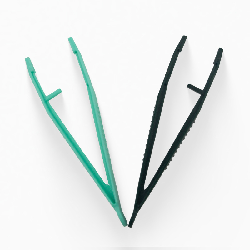 厂家直销 ABS一次性 带孔塑料镊子