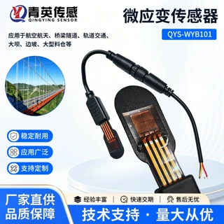微应变传感器QYS-WYB101桥梁隧道轨道交通大型料仓形变监测用定制