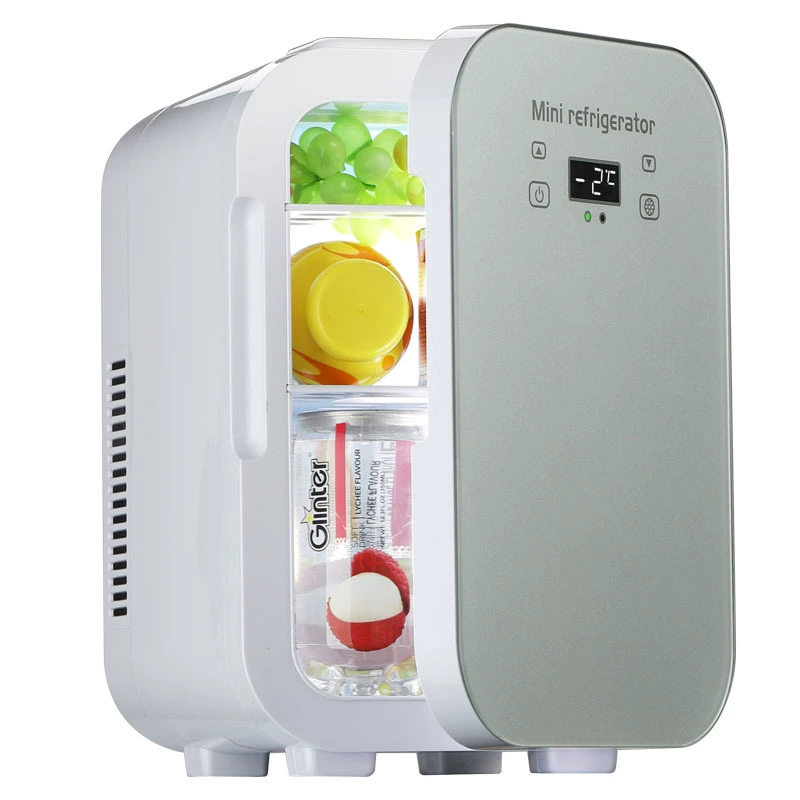 Трансграничный 10-литровый автомобильный и бытовой мини-холодильник с цифровым дисплеем и панелью управления температурой, функцией охлаждения и нагрева