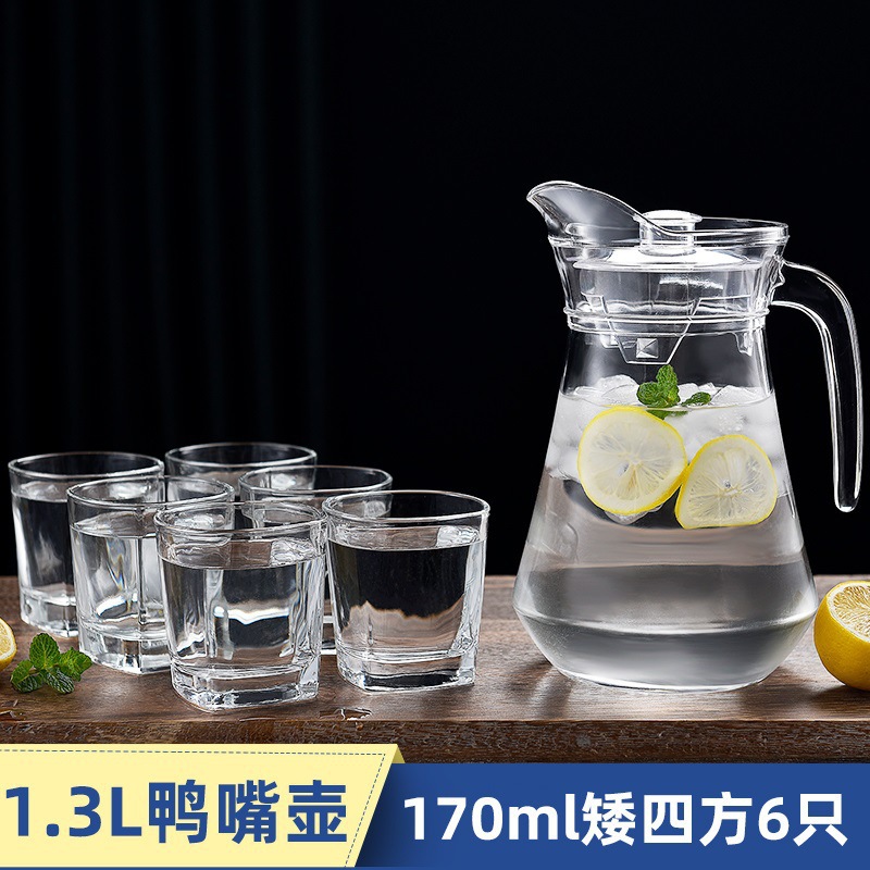 덕빌 포트 1개 + 170ml 쇼트 사각 컵 6개 무료 [컵 브러쉬 무료]