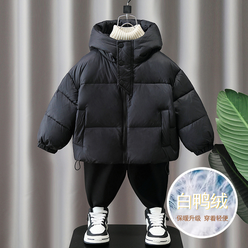 6614 Chaqueta de plumón de invierno para niños Traje de año nuevo para niños 90 terciopelo de pato blanco Traje de año nuevo Chaqueta de algodón festiva de invierno para bebés