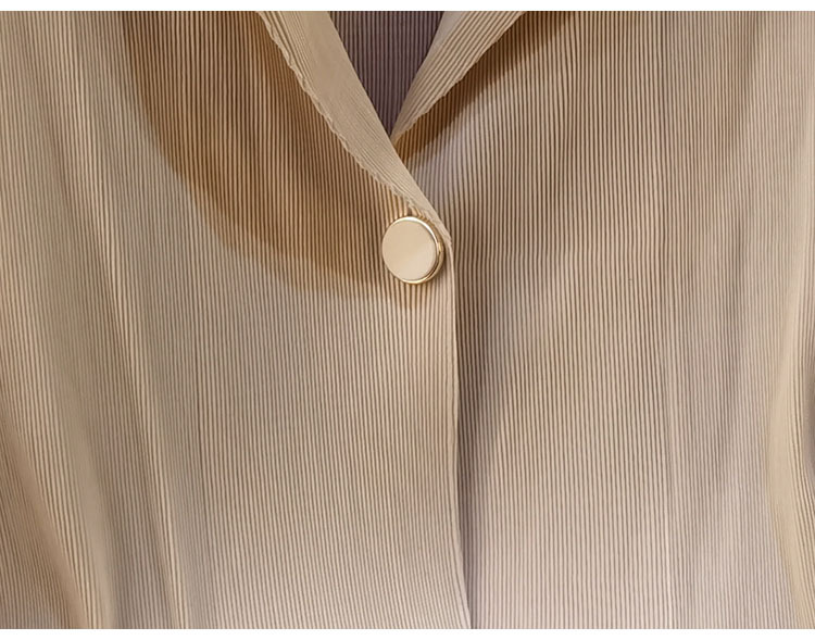 Áo blazer nữ một nút xếp ly tay dài cao cấp mùa xuân hè — Màu tím, Màu đỏ hoa hồng, Màu hồng, Màu xanh lá chi tiết 41