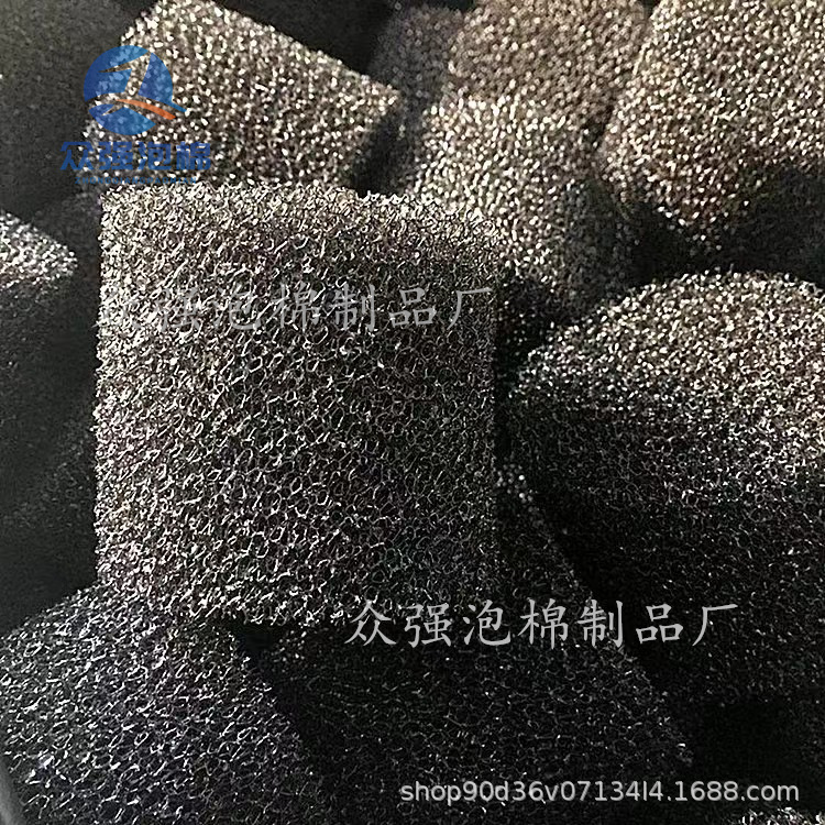 源头工厂黑色粗孔游泳池水管道防堵塞过滤海绵棉柱净水器滤芯