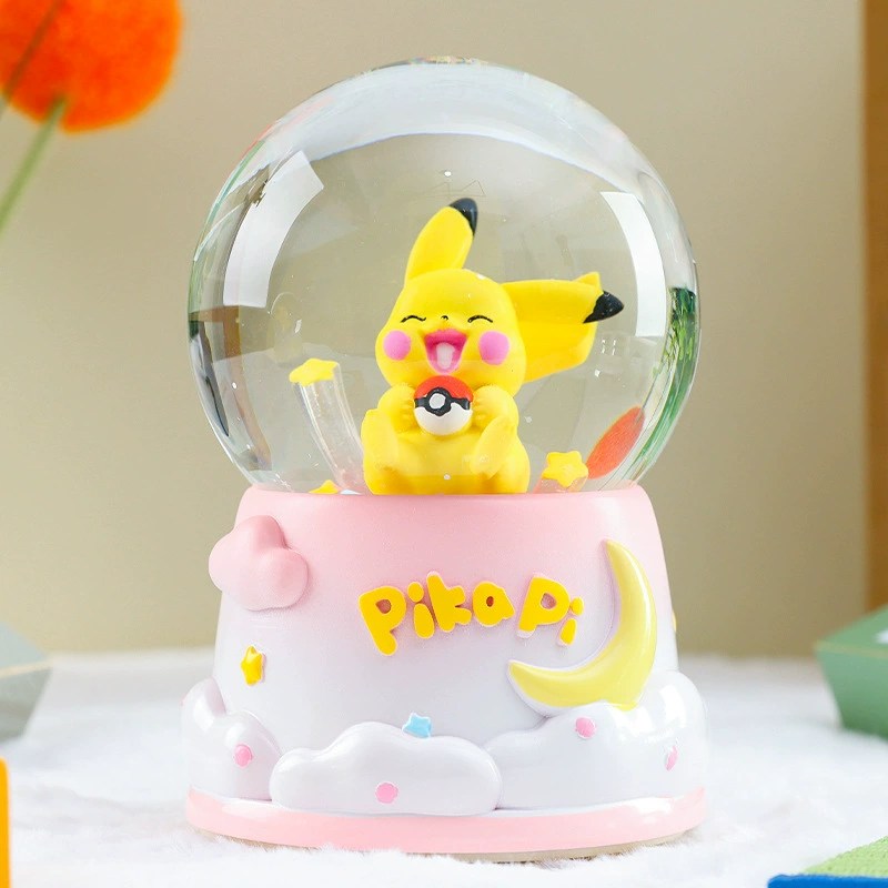 Популярная фигурка из мультфильма аниме ЦзяоцюоBaby светящиеся и снежные музыкальные шкатулки хрустальный шар украшения подарки на детский день рождения