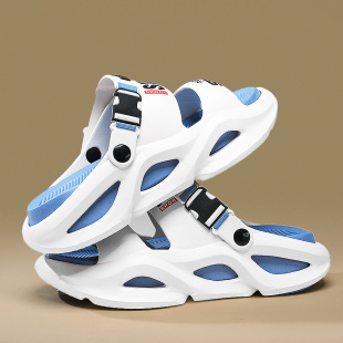 Slippers Men's Summer Sports Thick Sole Dung Feeling Outwear Casual Boys Driving to Work Dual-Use Drifting Beach Sandals