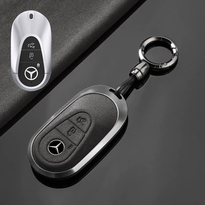 Car key bag, eqb car cover buckle - no-specifications-mercedes-benz-c-tarnish-aluminum-alloy-cement-ash-suede-convenient-buckle