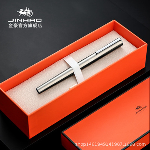 Jinhao 35 pluma de acero extremadamente negro metal adulto Oficina regalo para estudiantes y profesores al por mayor para la práctica de la caligrafía