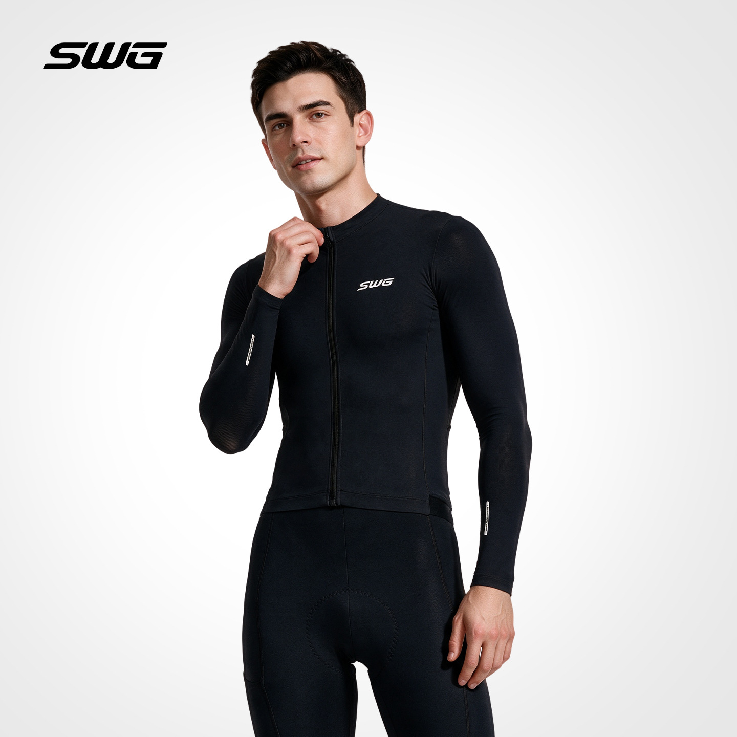 Swg Ming Sheng Spring and Summer Cycling Clothing Road Bike Men's Long Sleeve Top [Haoyu Cycling Clothing]