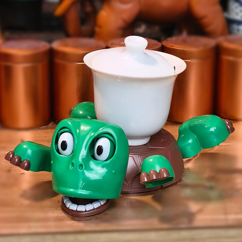 Tik Tok, el mismo posavasos de tortuga, adornos de escritorio divertidos creativos, portavasos, ojos fijos, lindos y divertidos, posavasos Wang Ba