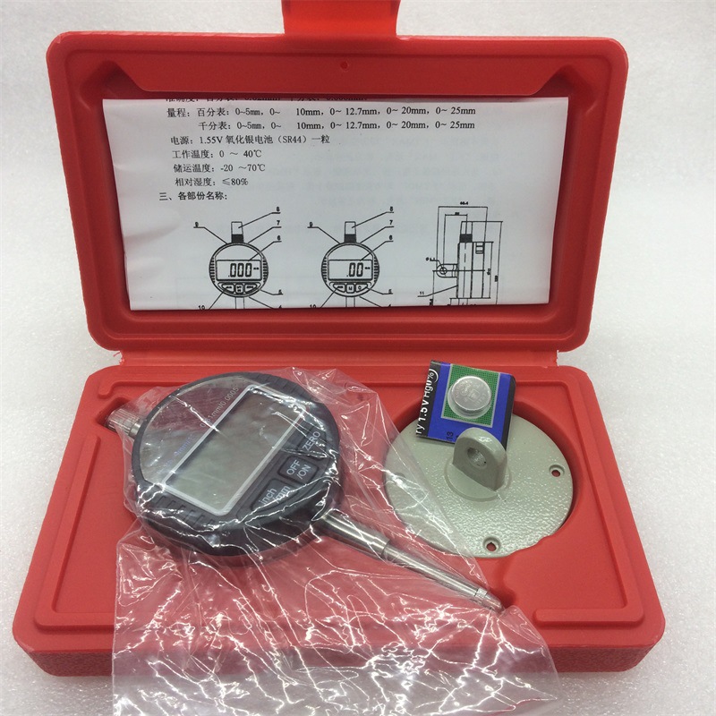 L+R+T 数显电子数字百分表千分表0-12.7/25.4M圆表盘指示表量表
