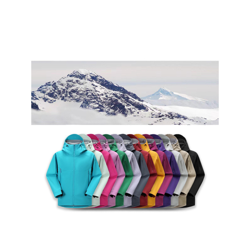 23178 Outdoor Fleece Soft Shell Jacket Jacket for Men and Women Teenagers New Fleece Liner Three Windproof