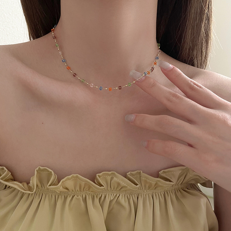 6g Weight Choker Classification 1 Piece Quantity Daily Occasion Alloy Material Geometric Pattern Women'S Gender Plating Design Pastoral Style Pastoral Geometric Alloy Choker Wholesale 无