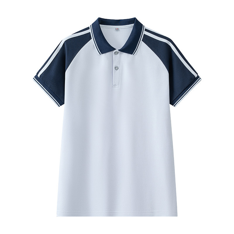 小中学生向けの新しい夏の男女学生服半袖スーツ、高校生向けの青と白の朗読グループユニフォーム、クラスユニフォーム|undefined
