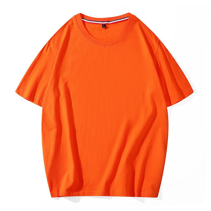 200g 21番手純綿Tシャツ カルチャーシャツ ラウンドネック 半袖 無地 オフショルダー 半袖 プリントロゴ 作業服 クラスユニフォーム|undefined