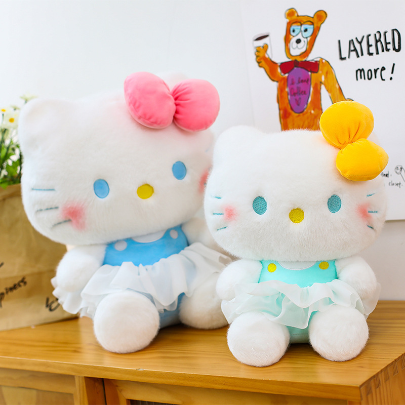 新款hellokitty玩偶公仔芭蕾凯蒂猫玩偶公仔睡觉抱毛绒玩具兑换批|undefined