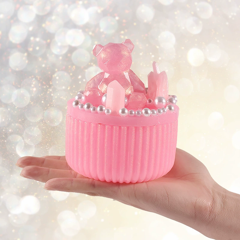 虞美人 Storage box, storage system, epoxy resin, silicone mold, handmade, mirror effect