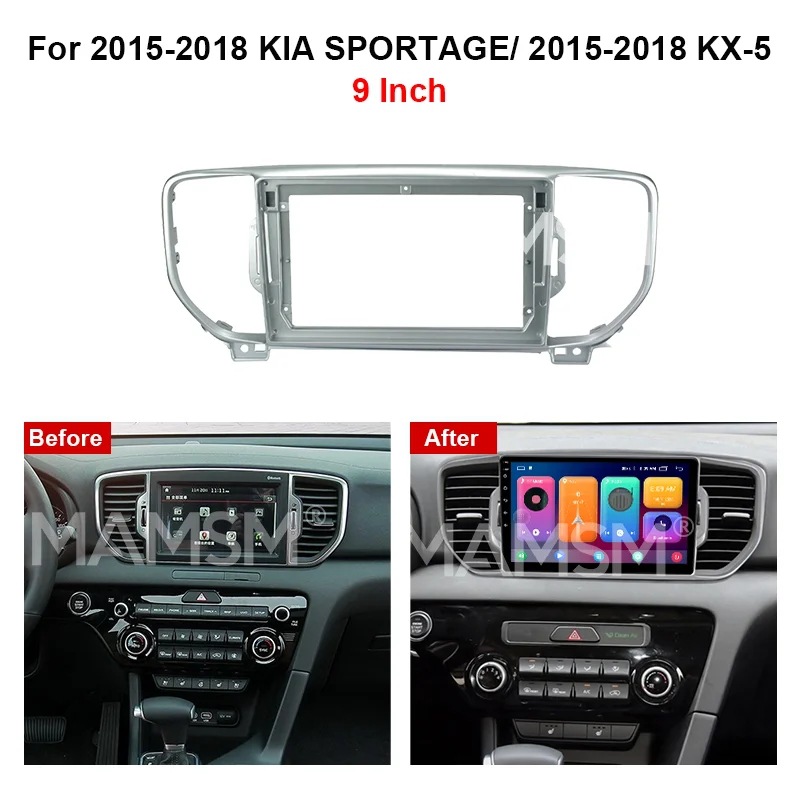 Suitable for 2015-2018 Kia Smart Run/Kx-5 Central Control Navigation Frame Android Frame Audio Panel Frame