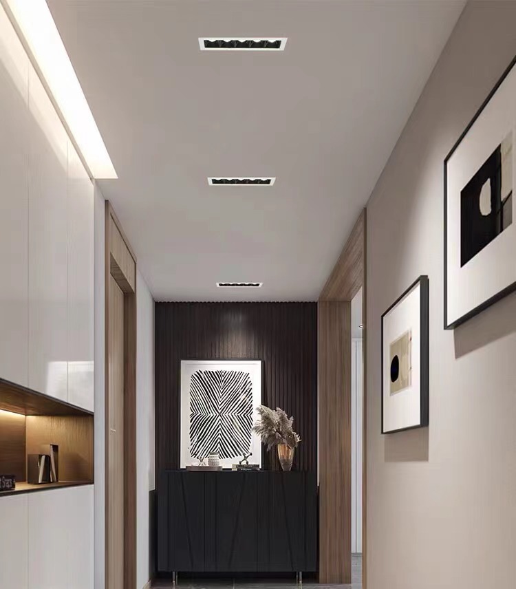 嵌入式格栅线条灯LED长条射灯天花灯家用商用走廊客厅无主灯照明-阿里巴巴