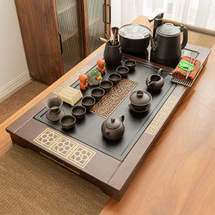 Full Automatic Large Tea Tray Tea Table Tea Set suit Household Living Room Office Kettle Anti-scalding Integrated Kung Fu Set