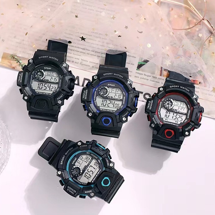 Cool Watch for Students, Trendy Waterproof Luminous Watch for Junior and Senior High School Teenagers, Multifunctional Sports Electronic Watch