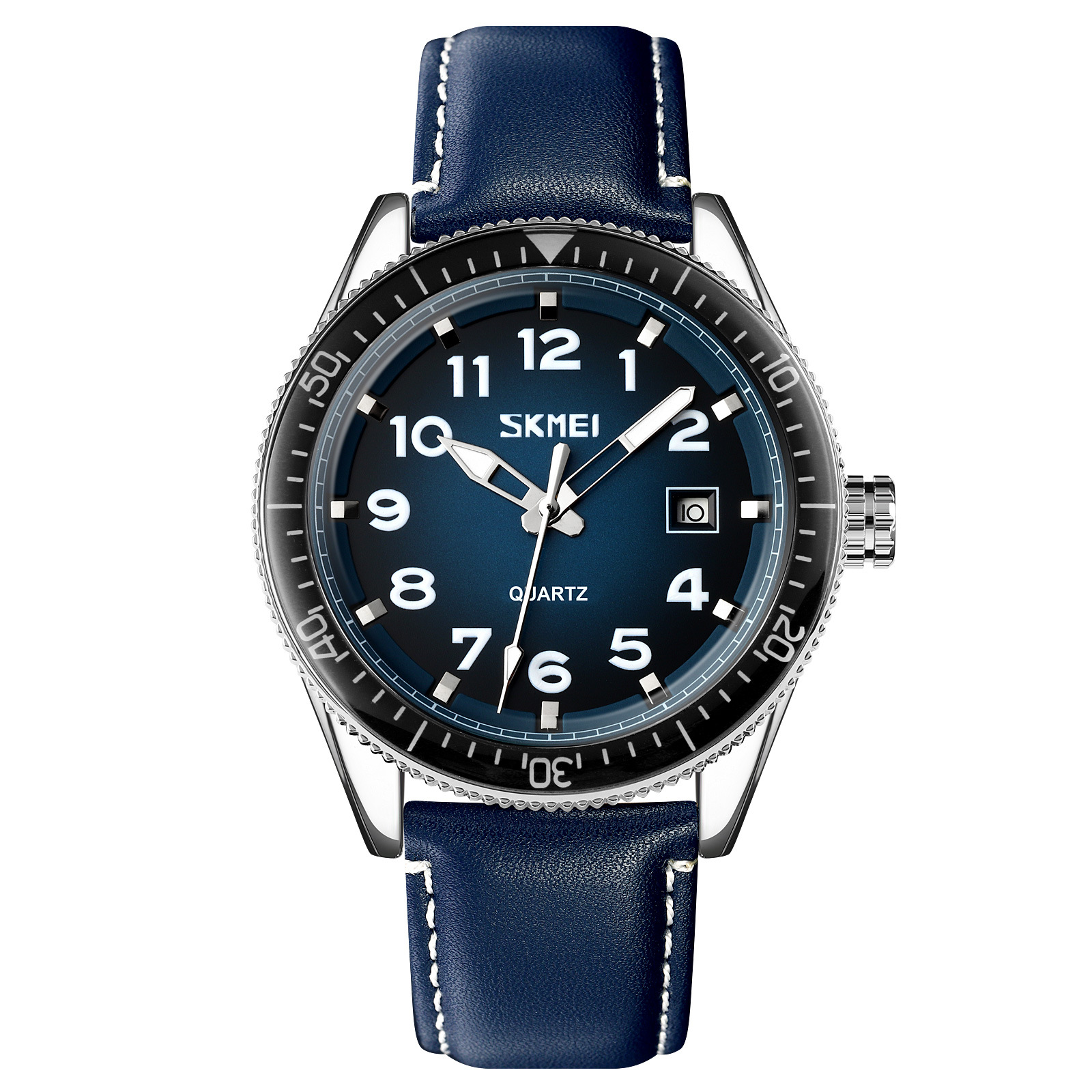 Momento de relojes de cuarzo para hombres ocio reloj de acero de negocios impermeable calendario único reloj fuente de fábrica al por mayor en stock