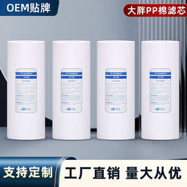 工厂直销10寸大胖PP棉熔喷滤芯1微米5微米定制大胖瓶专用过滤芯