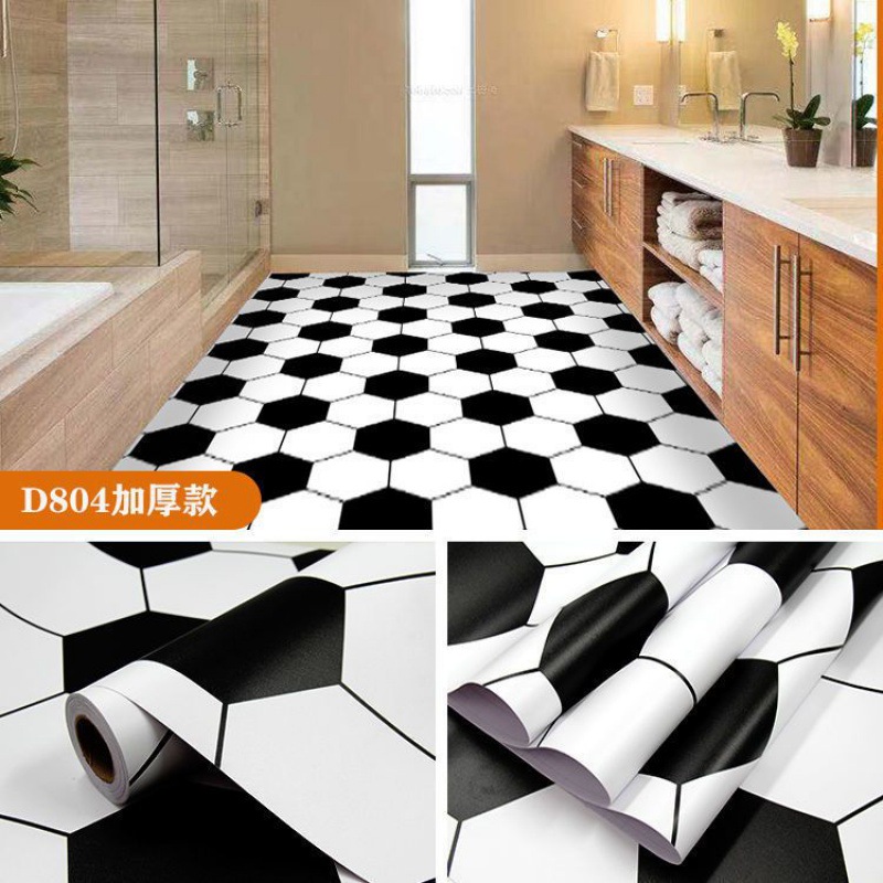 Pegatinas autoadhesivas para suelos de baño, azulejos de inodoro, pegatinas para suelos de cocina, engrosadas, venta al por mayor de fábrica. image 21
