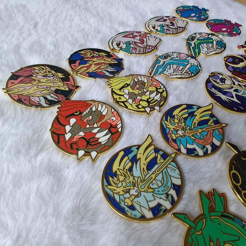 Pokémon Brooch, Pet Elf, Alien World Monster Elf, Metal Backpack Enamel Pin Decorative Badge