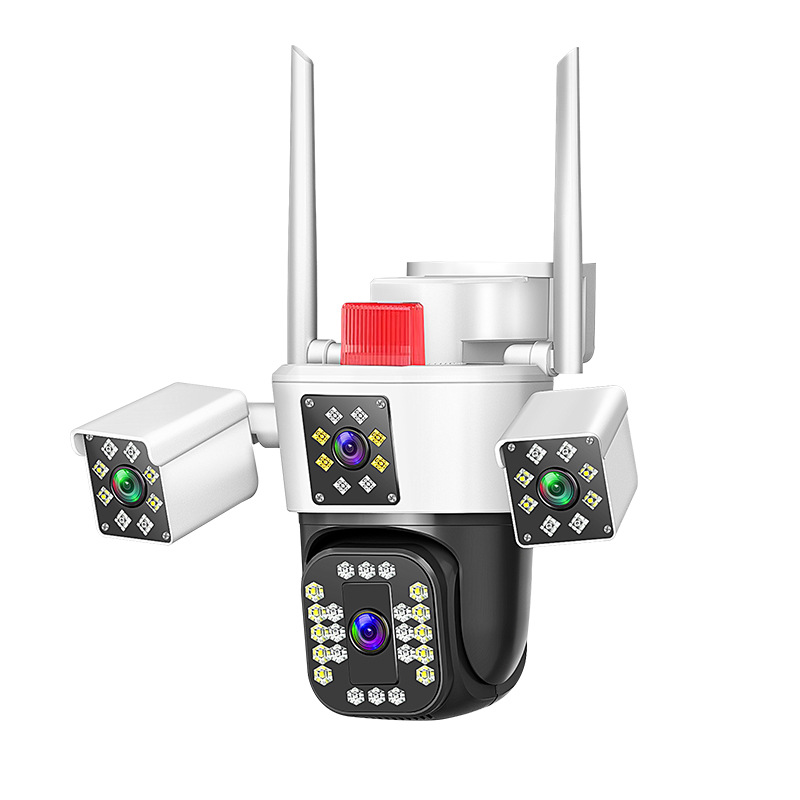 360 grados monitor panorámico de tres imágenes hogar visión nocturna HD teléfono móvil remoto inalámbrico cámara de monitoreo wifi