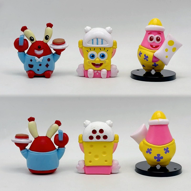 Sponge minifigure for leisure, model, octopus, capsule toy