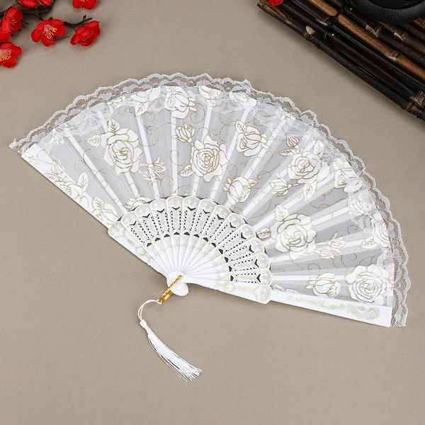 White with small tassels