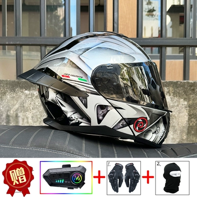 for Men and Women Bluetooth Revealed Motosiklet dəbilqələri - m-gray-knight-tea-mirror-y10-bluetooth-hard-wheat