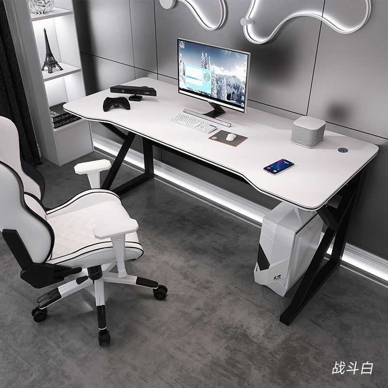 Slate Computer Desk Student Home Study Table Desktop Small Office Desk and Chair Set Light Luxury E-Sports Table