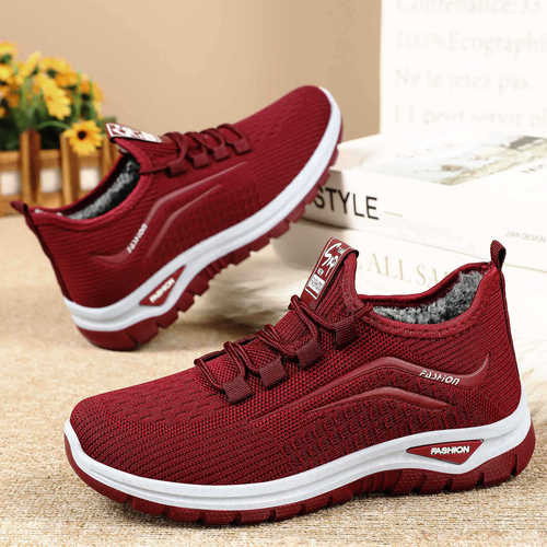 Women's winter new versatile padded and thick cotton boots with soft soles, non-tiring casual mom shoes