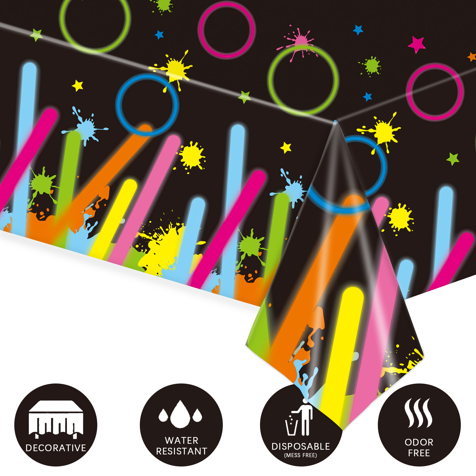 110g Weight Tablecloths Home Textiles & Decor Type Decorative Props Event & Party Supplies 1 Piece Quantity Party Occasion Plastic Material Birthday Festival Letter, Balloon Pattern Birthday Style Birthday Birthday Letter Balloon Plastic Party Decorative Props Tableware 1 Piece 23