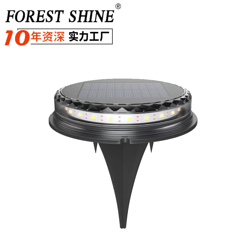 Nuevo LED lámpara subterráneo lámpara solar transfronteriza lámpara de césped al aire libre patio jardín plug-in lámpara solar paisaje