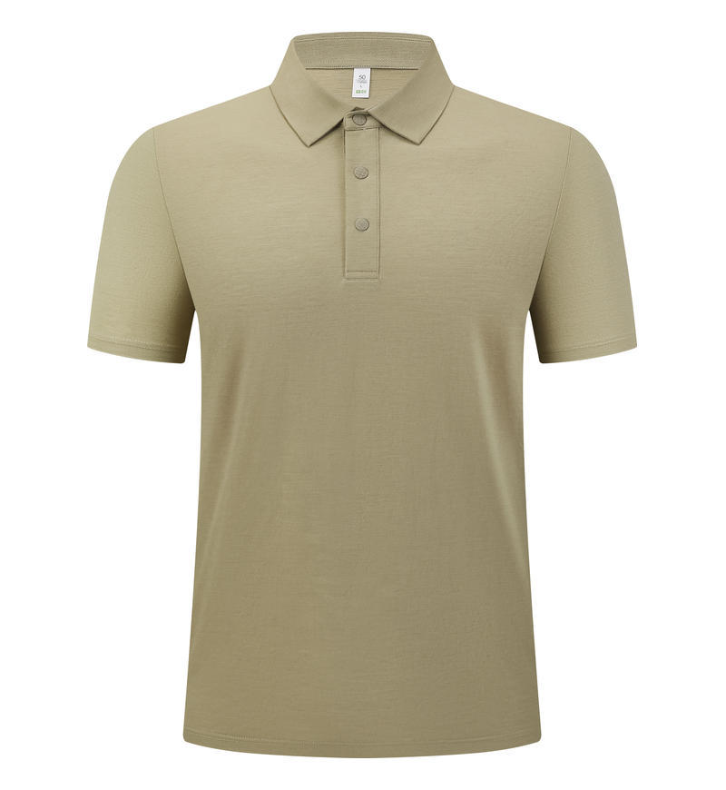 Camisas de polo con solapa personalizadas ropa de trabajo Lesel lino botón camiseta casual de alta calidad ropa de trabajo impresa bordada