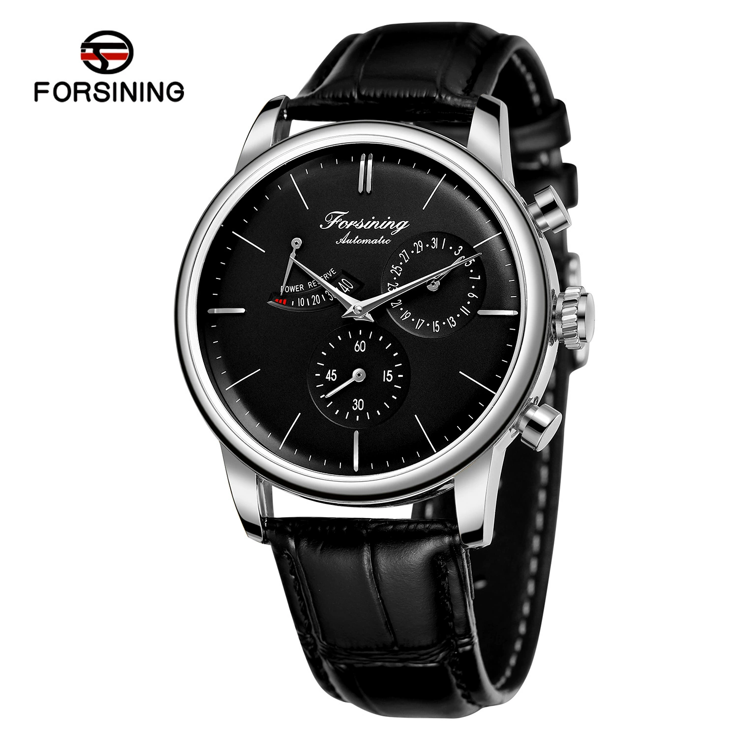 FORSINING Fushini Watch Многоцветные часы Календарь дисплей ремень часы автоматические механические часы