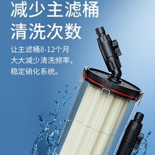 尼特利2号超大菊花前置过滤桶兰保鱼缸水草缸 净化无动力过滤器棉