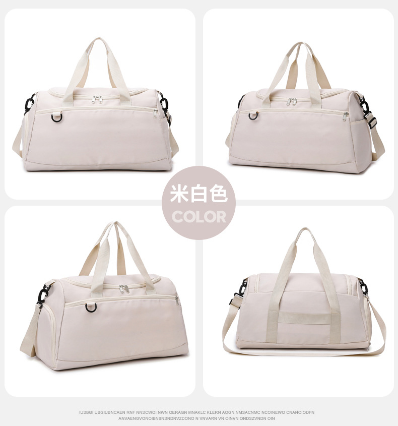 Bolsa de gimnasio con logotipo personalizado, bolsa de viaje de gran capacidad, separación de seco y húmedo, compartimento independiente para zapatos, bolsa de yoga deportiva con ruedas