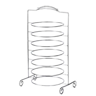 Stainless Steel Oval Round Multi-Layer Plate Hot Pot Restaurant Barbecue Restaurant Side Dish Plate Stacking Rack Side Dish Rack Meat Plate Rack