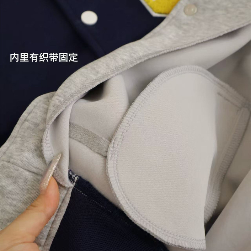 大童秋款棒球服套装 G家毛巾绣V领休闲款外套卫裤两件套 一件代发|undefined