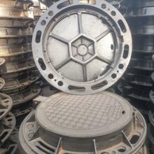 球墨铸铁井盖 重型700900雨水污水铸铁井盖 加工圆形防沉降井X20