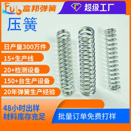 厂家供应压缩不锈钢碳钢弹力压簧机械多种尺寸按压回位镀锌弹簧