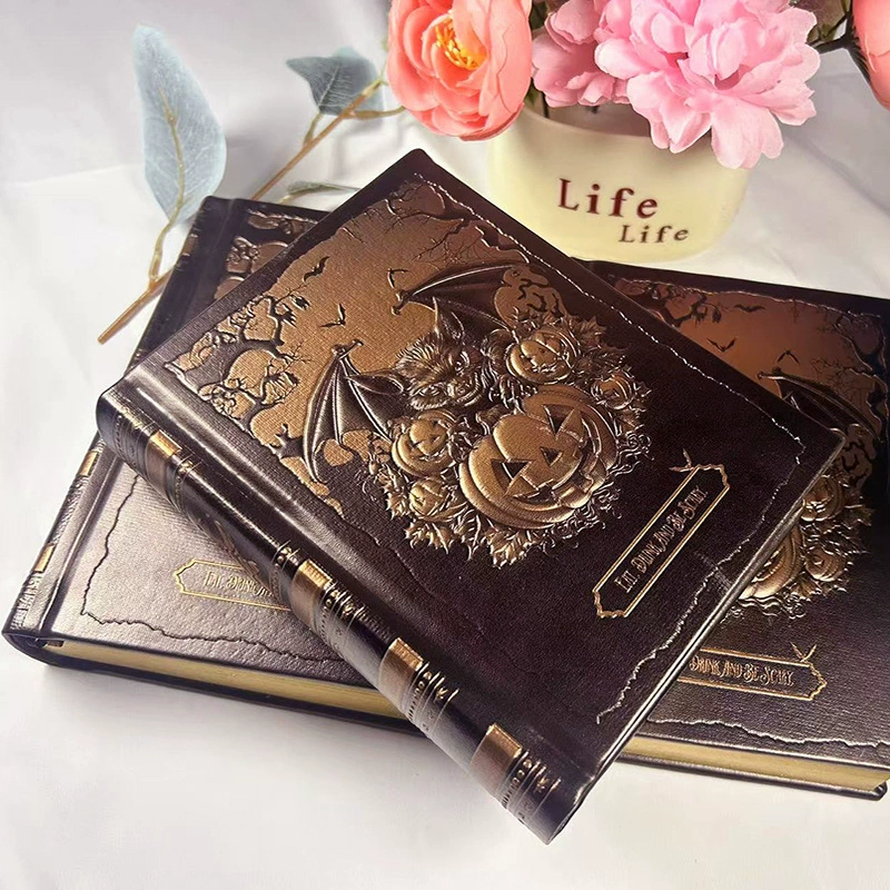 Notebook The Gospel of Love, embossed imitation leather, European retro thick A5 sketch journal