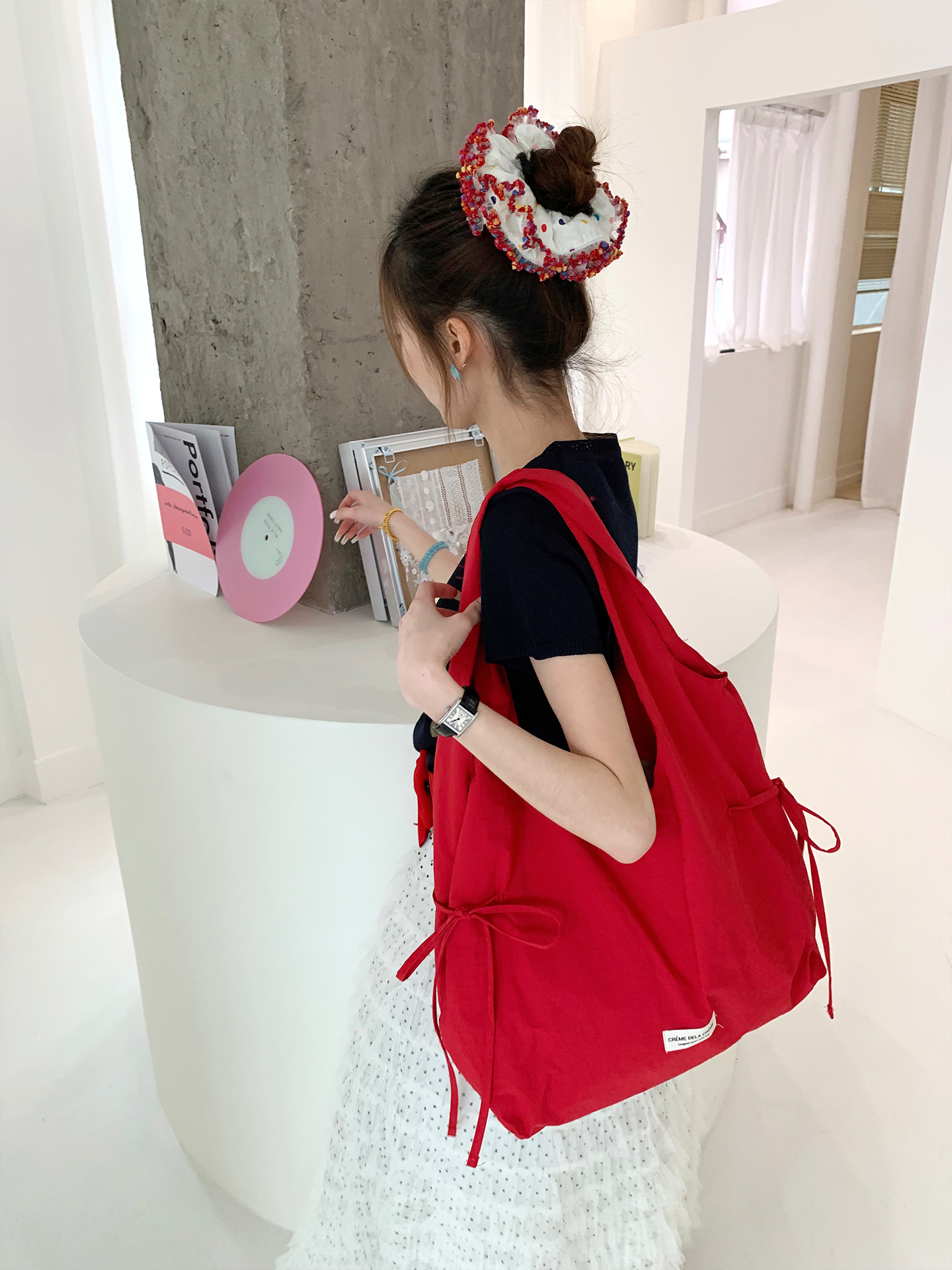 Early Spring New Korean Style Tote Bag Fresh Nylon Shoulder Bag Large Capacity Vest Bag Girly Commuter Bag - Thumbnail 6