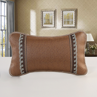 2U8K Summer Cooling Pillow Ice Silk Rattan Pillow Summer Bamboo Mat Pillow Summer Nap Flower and Grass Fragrance Pillow with Pillow